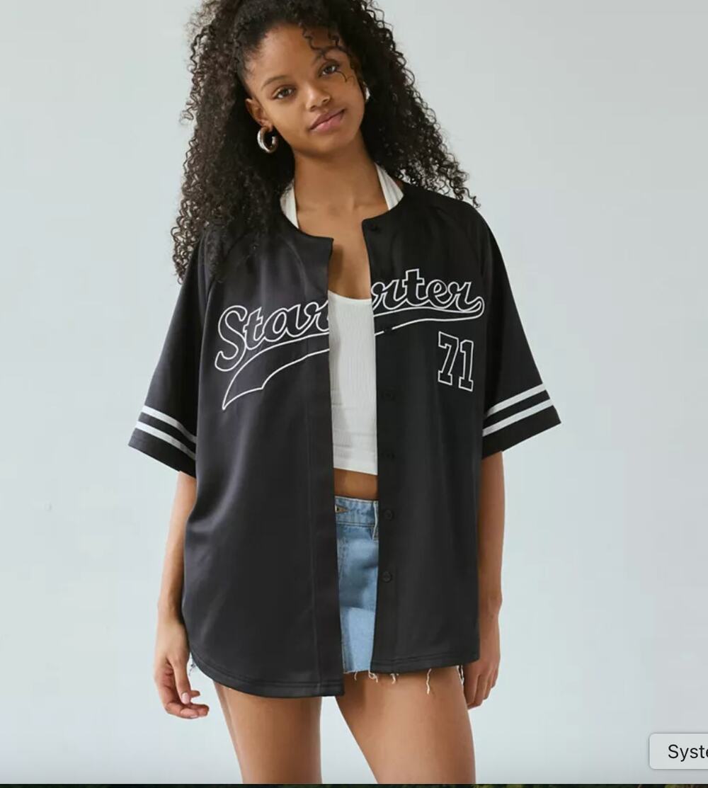 Urban Outfitters Starter Graphic Baseball Jersey Tee Medium NEW
